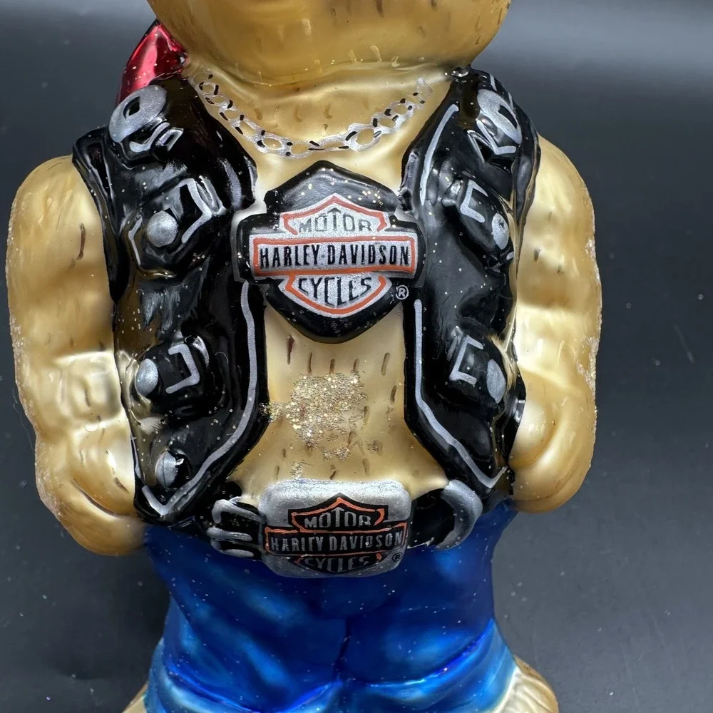 2001 CHRISTOPHER RADKO HARLEY DAVIDSON‎ BEAR ORNAMENT 01-HAR-03 6